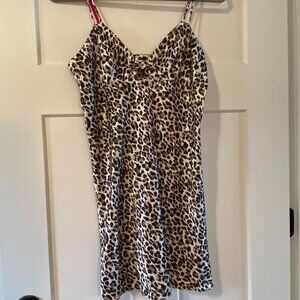 NWT Victoria Secret Slip dress Chemise Size M - Leopard print
